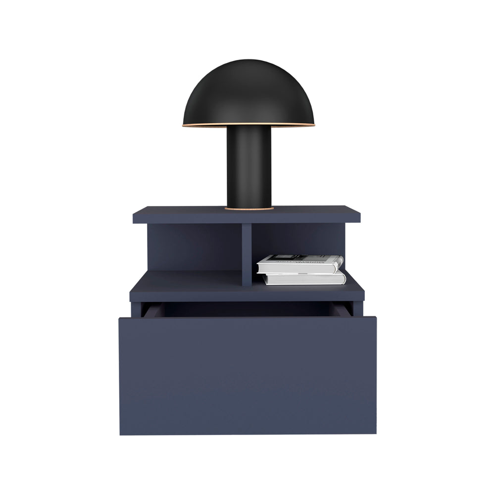 14-Inch Healy Nightstand with 1-Drawer and 2 Open Shelves – Reliable Support