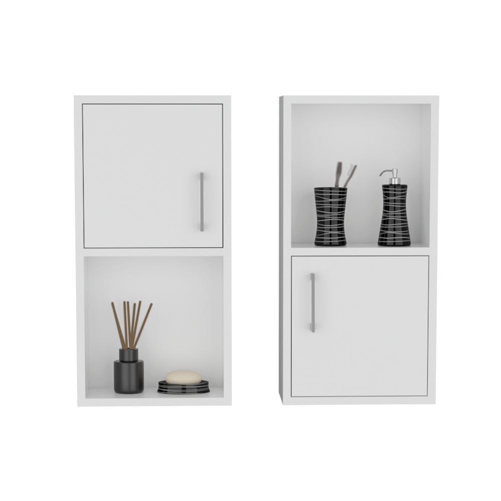 12-Inch Eak Medicine Cabinet with Wall-Mounted and Double Door – Coordinated White Finish