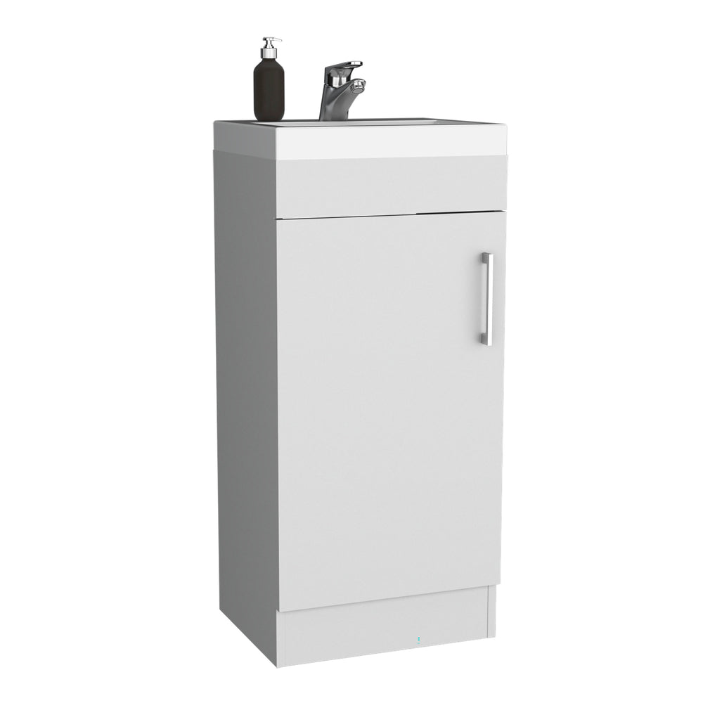 16-Inch Sevilla Bathroom Vanity with Sink with Single Door – Concealed Cabinet Storage