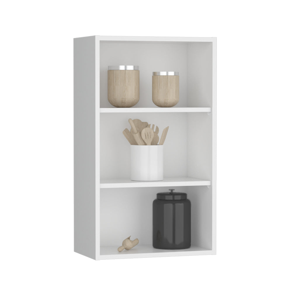 21-Inch Kaltag Wall Cabinet with 3 Open Shelves – Wall-Mounted Storage Design