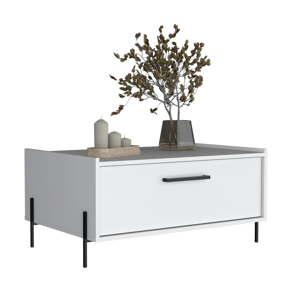 33-Inch Juneau Coffee Table – Cabinet Storage Door