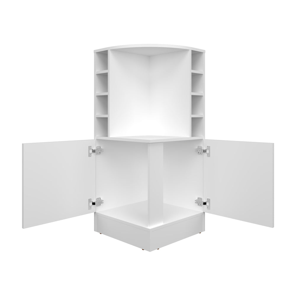 18-Inch Norwich Bar Cabinet with Double Door – White Finish