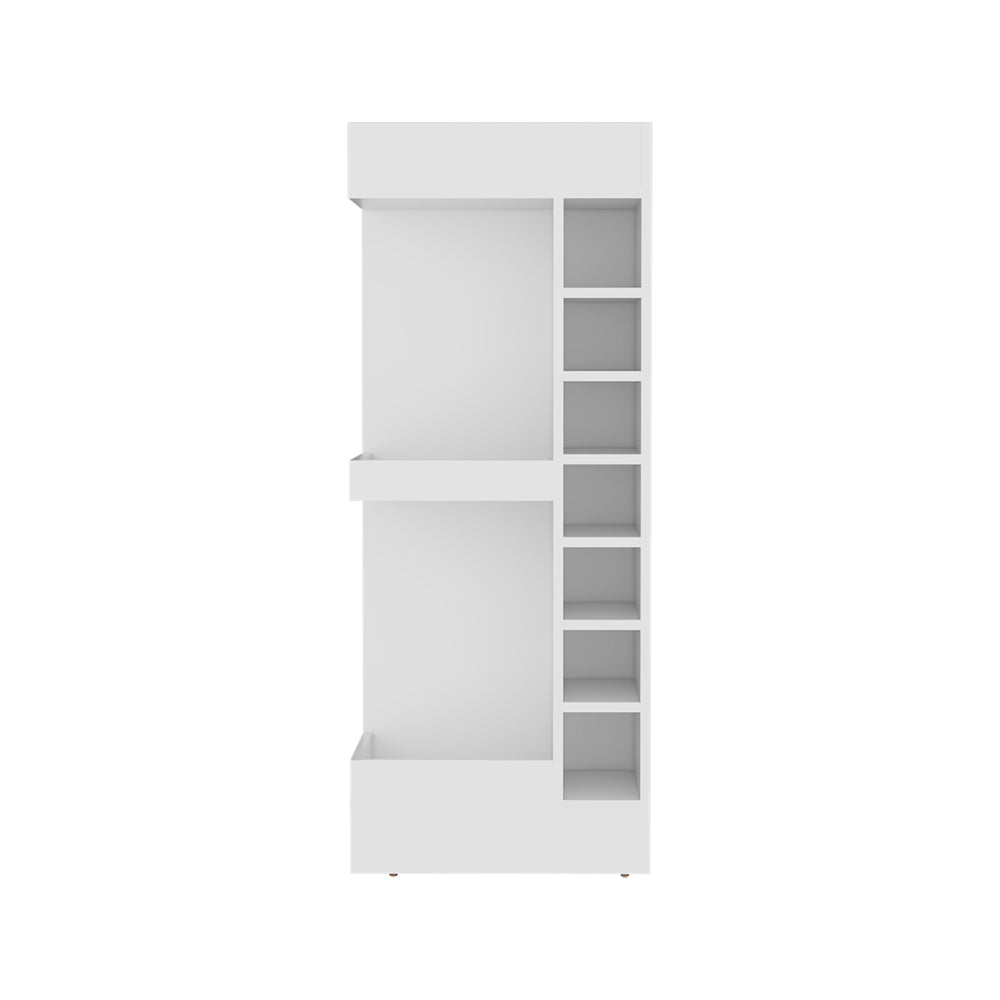 18-Inch Parker Bar Cabinet with 16 Open Shelves – Wide Bottle Storage Grid