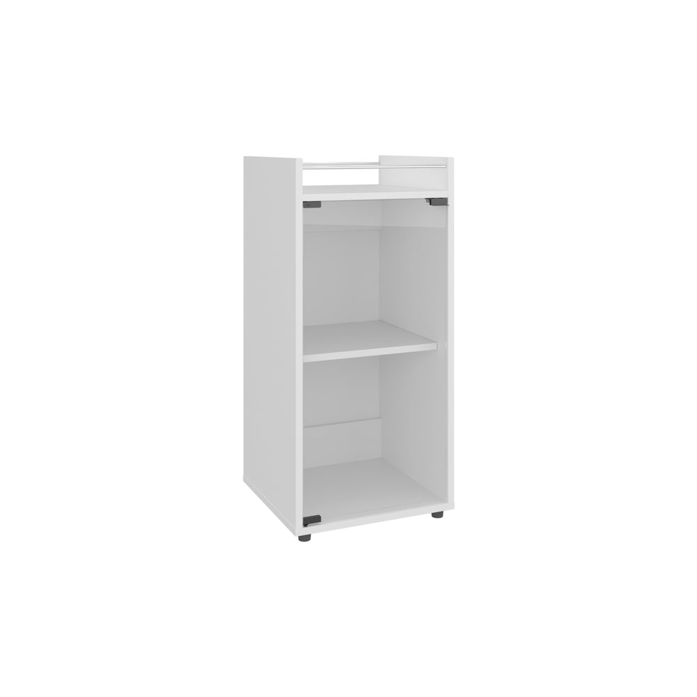 15-Inch Boon Mini Bar Cabinet with 2 Open Shelves – Interior Open Storage