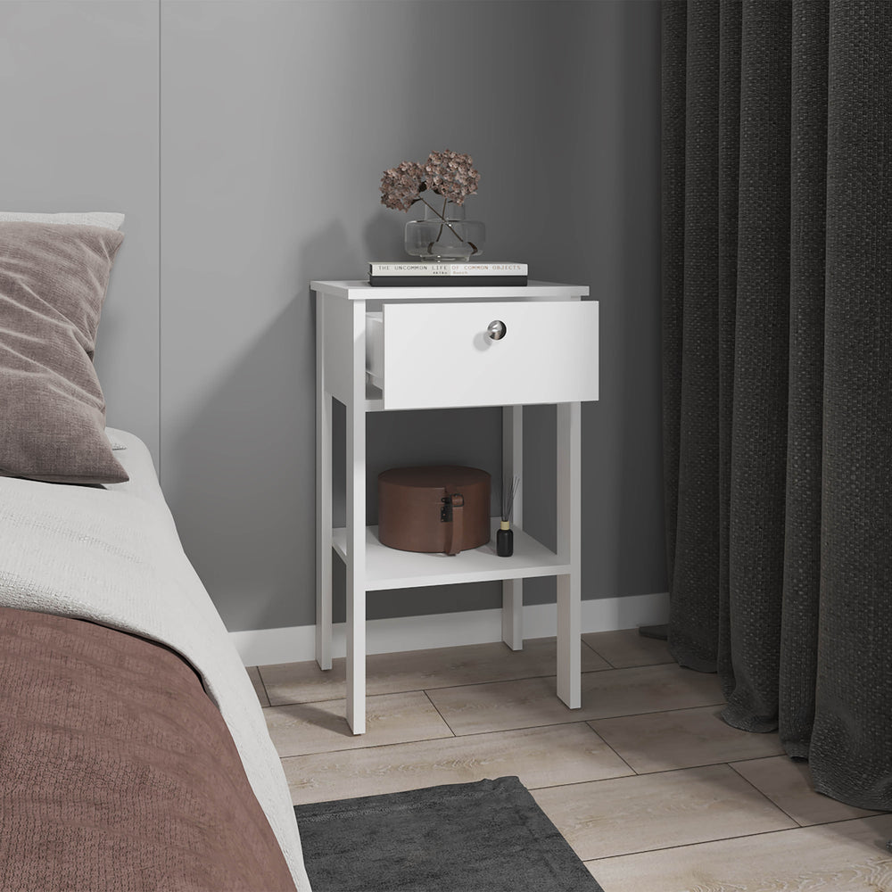 16-Inch McRae Nightstand with 1-Drawer – Drawer Storage Included