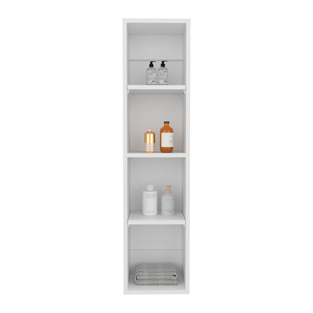 10-Inch Cale Wall Cabinet with 4 Open Shelves – Open Compartment Storage