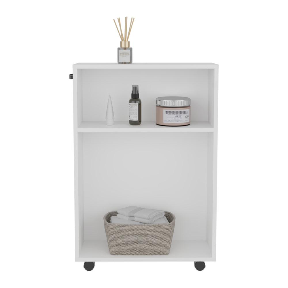 22-Inch Saltillo Furniture with Casters and 2 Open Shelves – Open Shelving Design