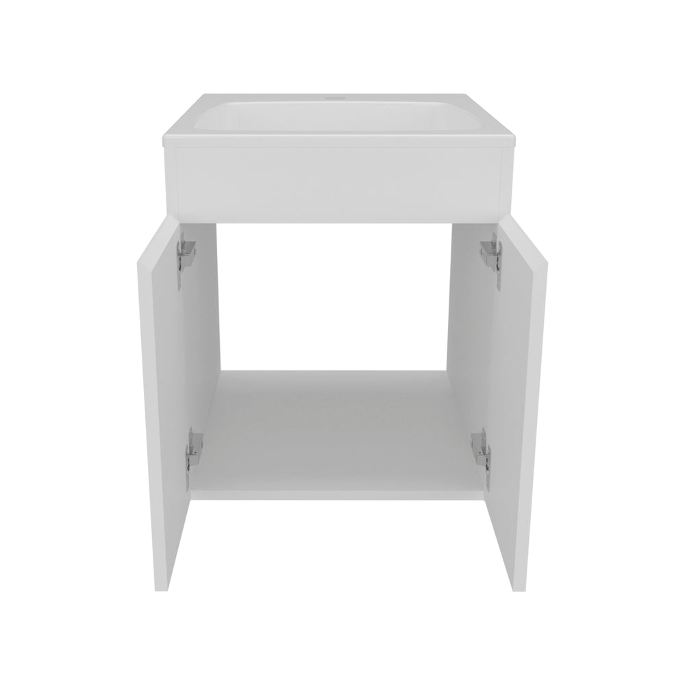 18-Inch Rayle Bathroom Vanity with Sink with Double Door – Durable Construction