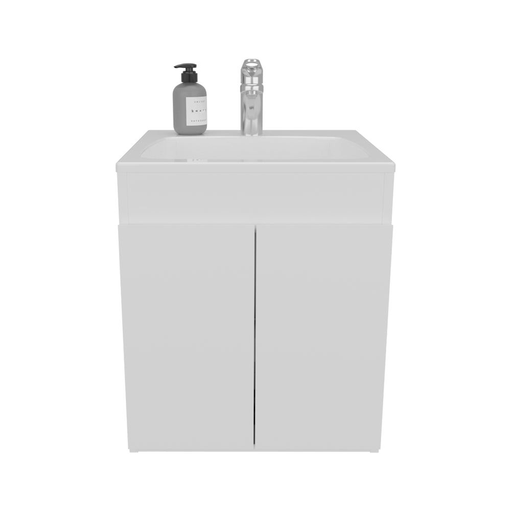 18-Inch Rayle Bathroom Vanity with Sink with Double Door – Easy Assembly