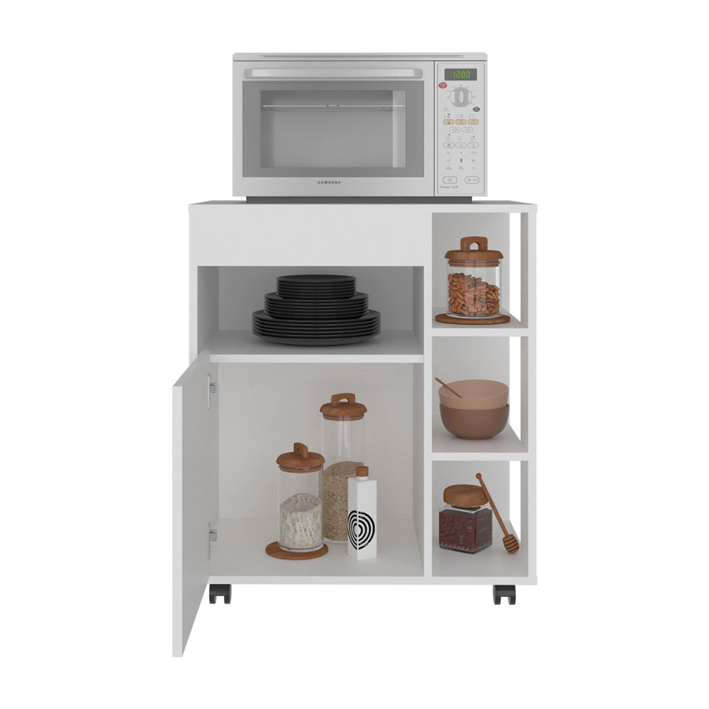 26-Inch Jud Storage Cabinet with Casters and Single Door – Enclosed Cabinet Storage