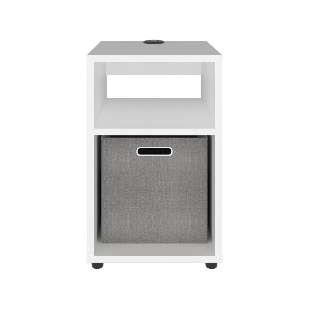 13-Inch Parmele Side Table – Open Storage Shelving