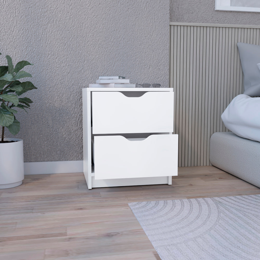 16-Inch Houma Nightstand – Recessed Cutout Handles