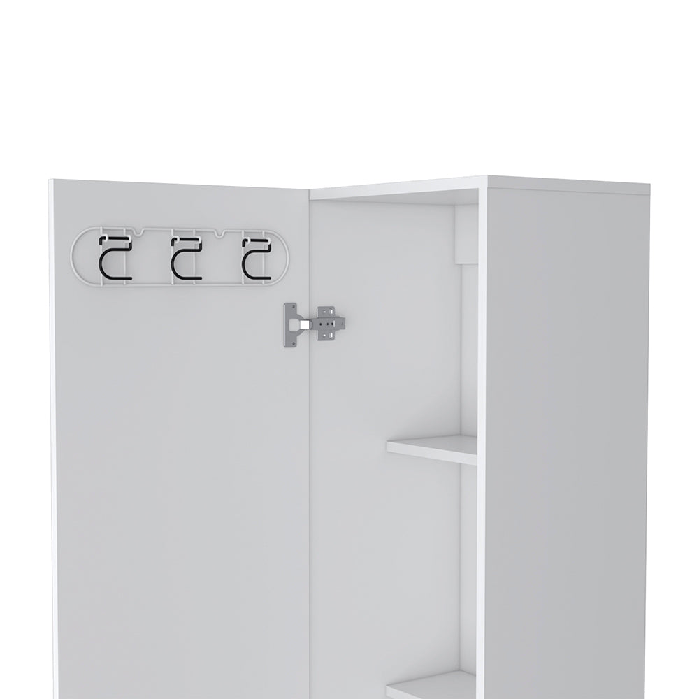 16-Inch Vernon Slim Storage Cabinet – Durable Engineered Wood Build