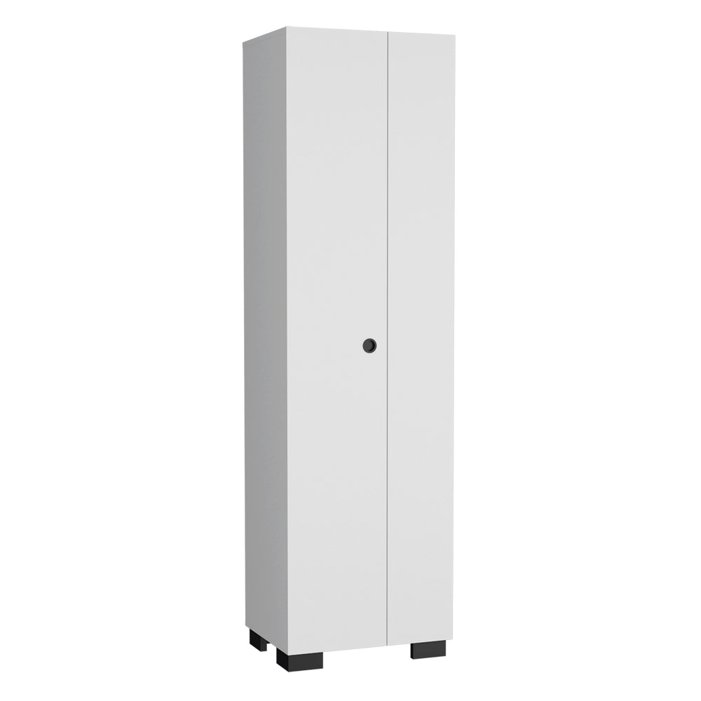20-Inch Attica Broom Storage Cabinet – Tiered Interior Shelving