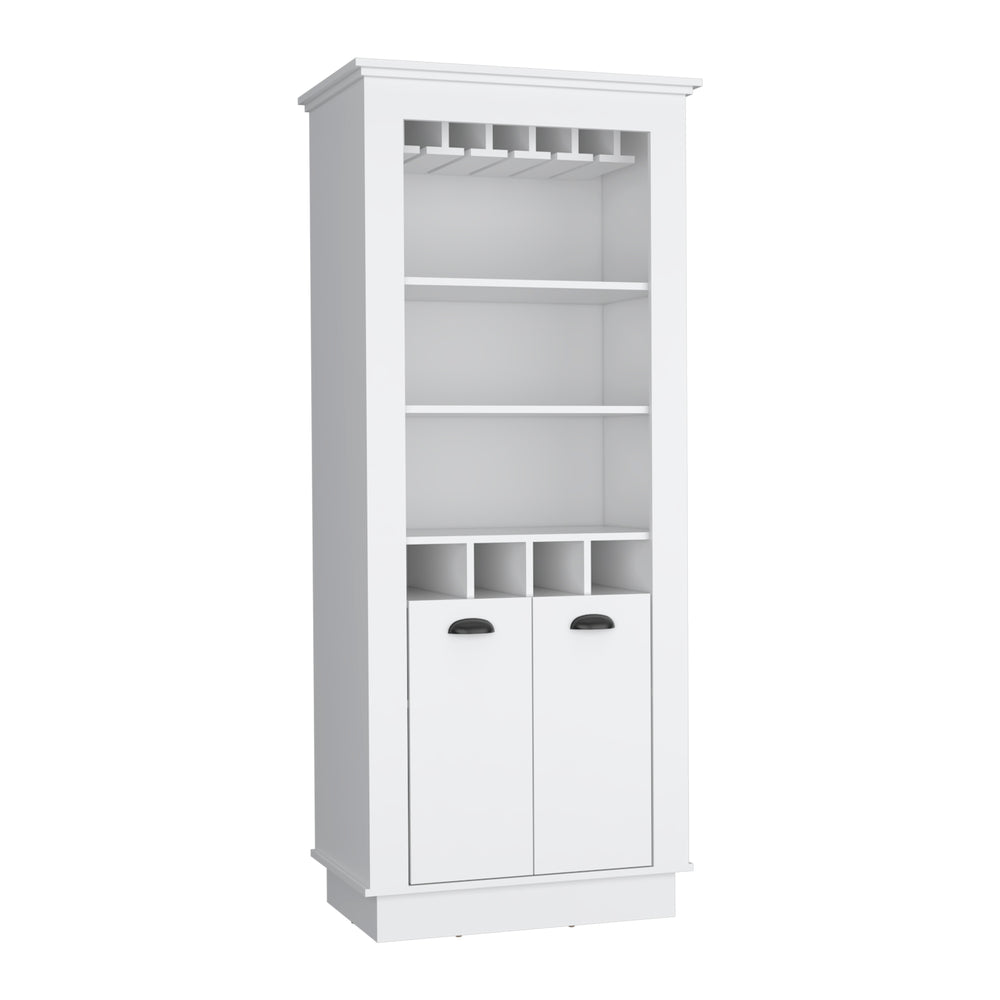 29-Inch Gale Bar Cabinet – Durable White Finish