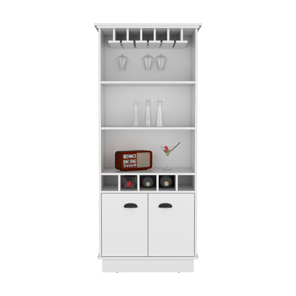 Elon Bar Cabinet with Wine Rack – Reliable Support