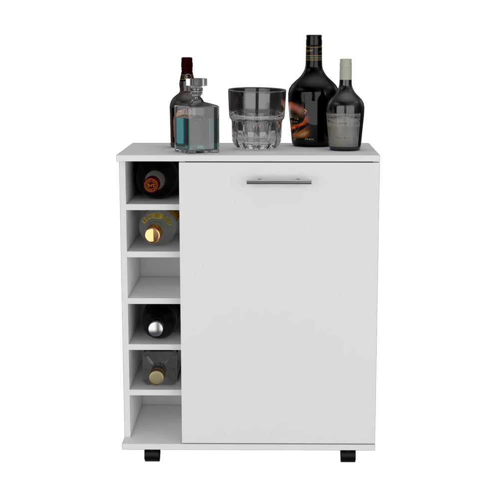 26-Inch Tilden Bar Cart – Durable Manufactured Wood