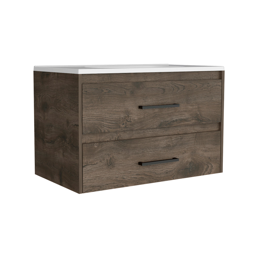 32" Cardova Floating Bathroom Vanity with 2-Drawers – Space-Saving Footprint