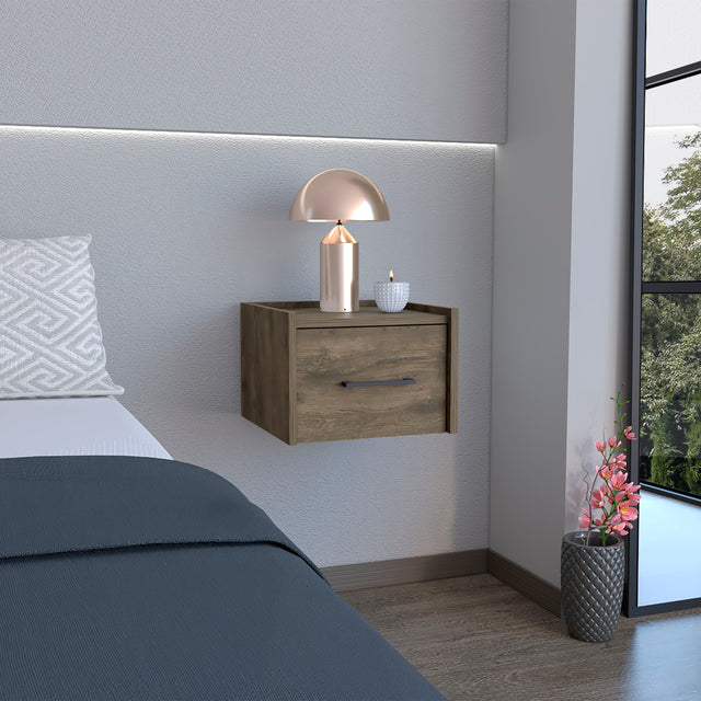 Yorktown Dark Brown floating nightstand