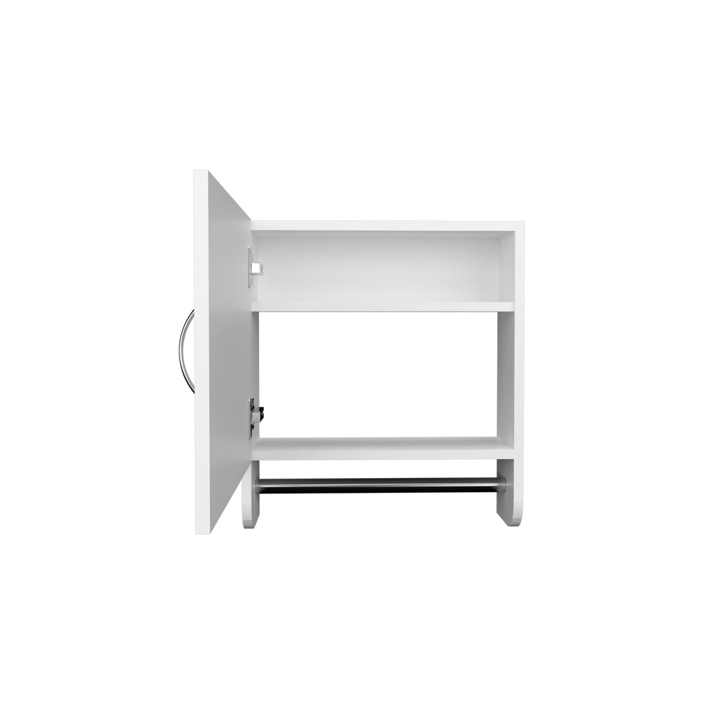 18-Inch Beaver Medicine Cabinet with Single Door and 2 Open Shelves – Indoor Use And Assembly Required