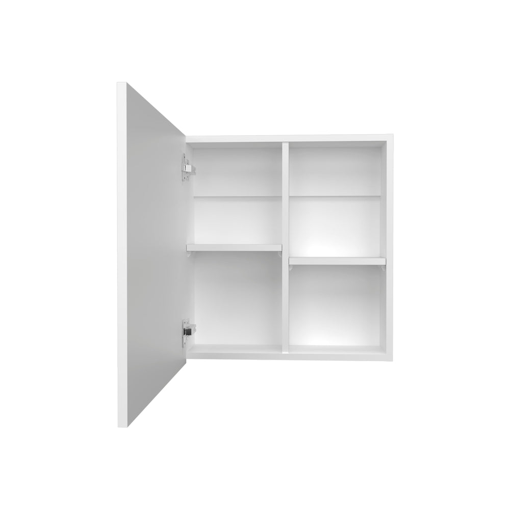 20-Inch Loring Medicine Cabinet with Single Door and 4 Open Shelves – Easy Assembly