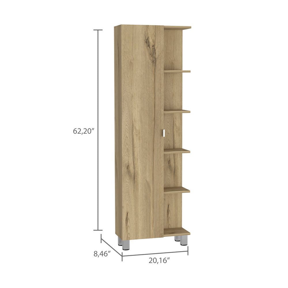 20-Inch Venus Linen Tower Cabinet with Single Door – Versatile Room Placement