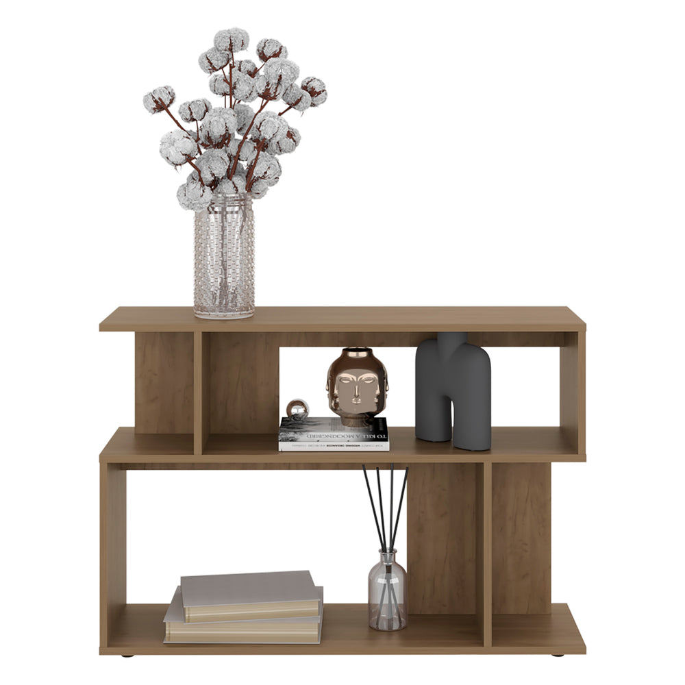 37-Inch Grinnell Sidetable Side Table with 2 Open Shelves – Durable Construction