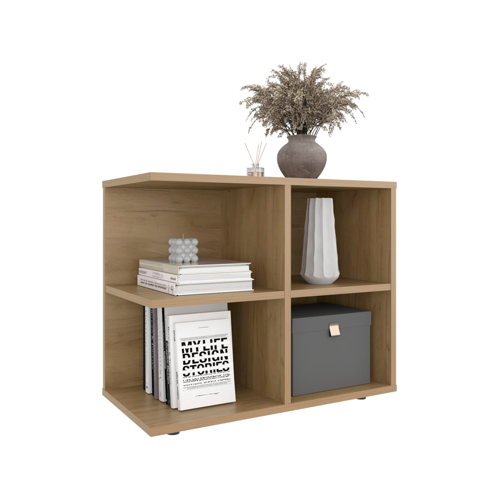 24-Inch Orchards Console Sideboard Furniture with 4 Open Shelves – Open Cube Shelving