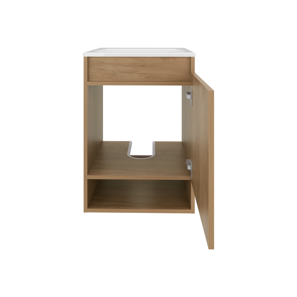 18” Elsie Bathroom Vanity with Sink and One Single Door – Enclosed Cabinet Storage