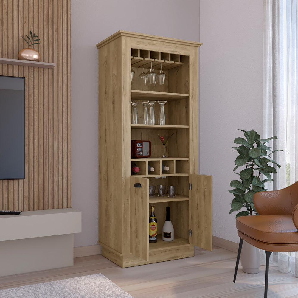 29-Inch Gale Bar Cabinet – Open Wine Bottle Storage