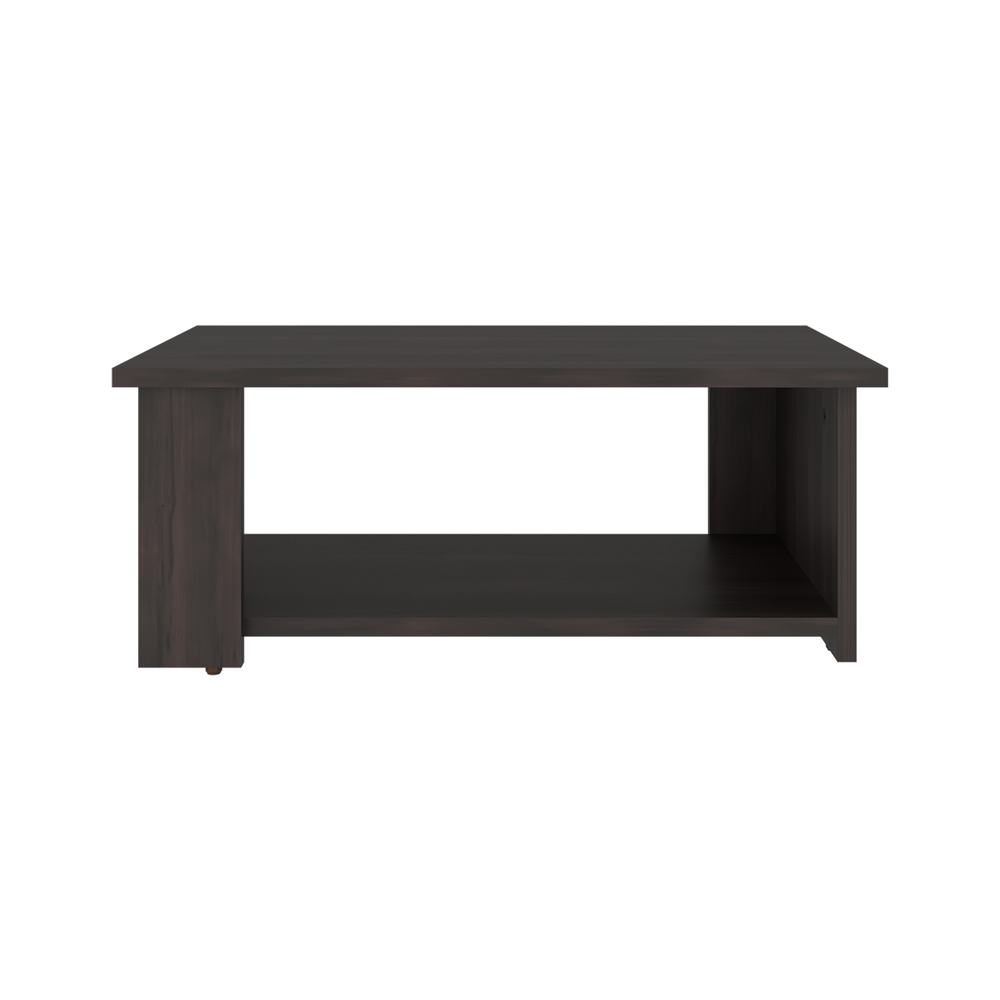 24-Inch Carson Coffee Table with Lower Storage Ledge – Wide Everyday Tabletop