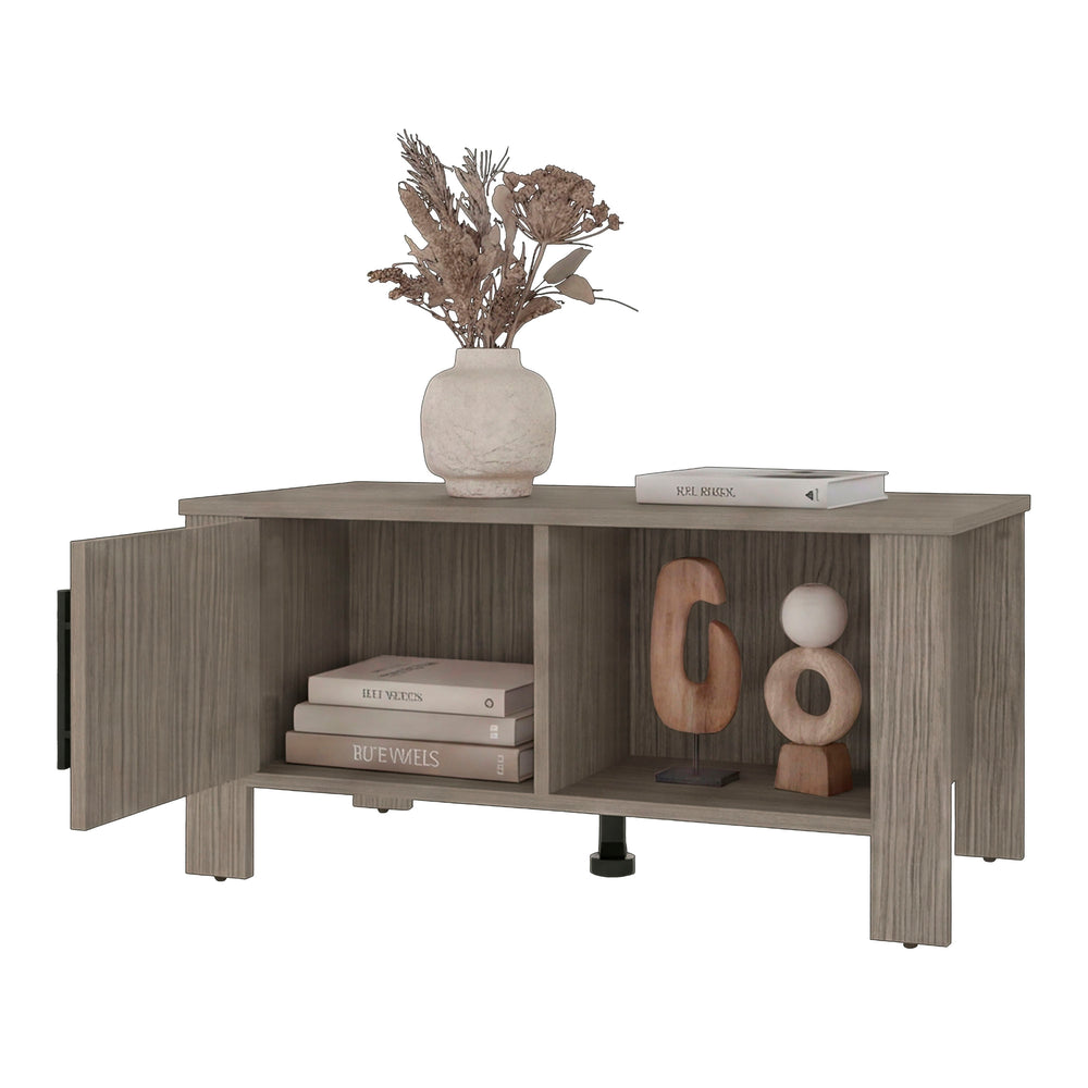 Lebanon Coffee Table with Open Shelf Storage and a Low-Profile Design for the Living Room – Open Lower Shelf