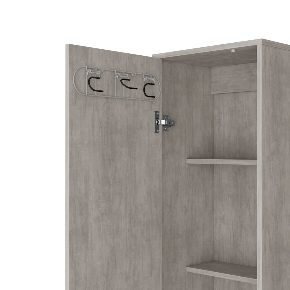 16-Inch Dryden Tall Narrow Storage Cabinet – Durable Easy-Clean Finish