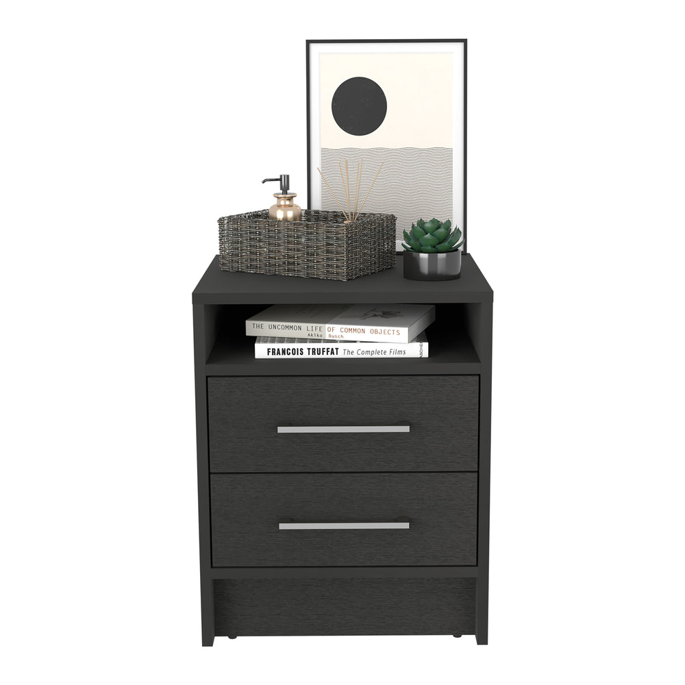16-Inch Kelso Nightstand with 2-Drawer – Sturdy Manufactured Wood Construction