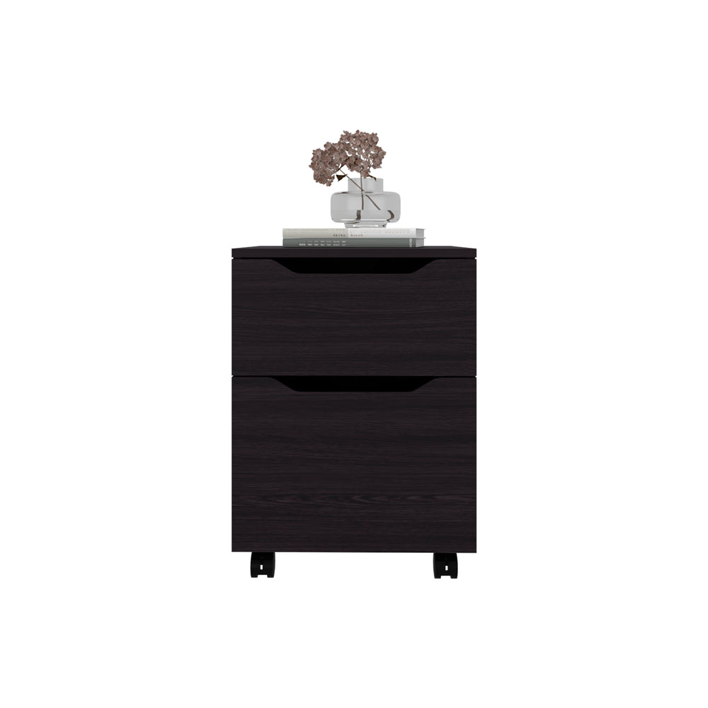 16-Inch Keota Nightstand with 1-Drawer – Sturdy Black Wengue Build