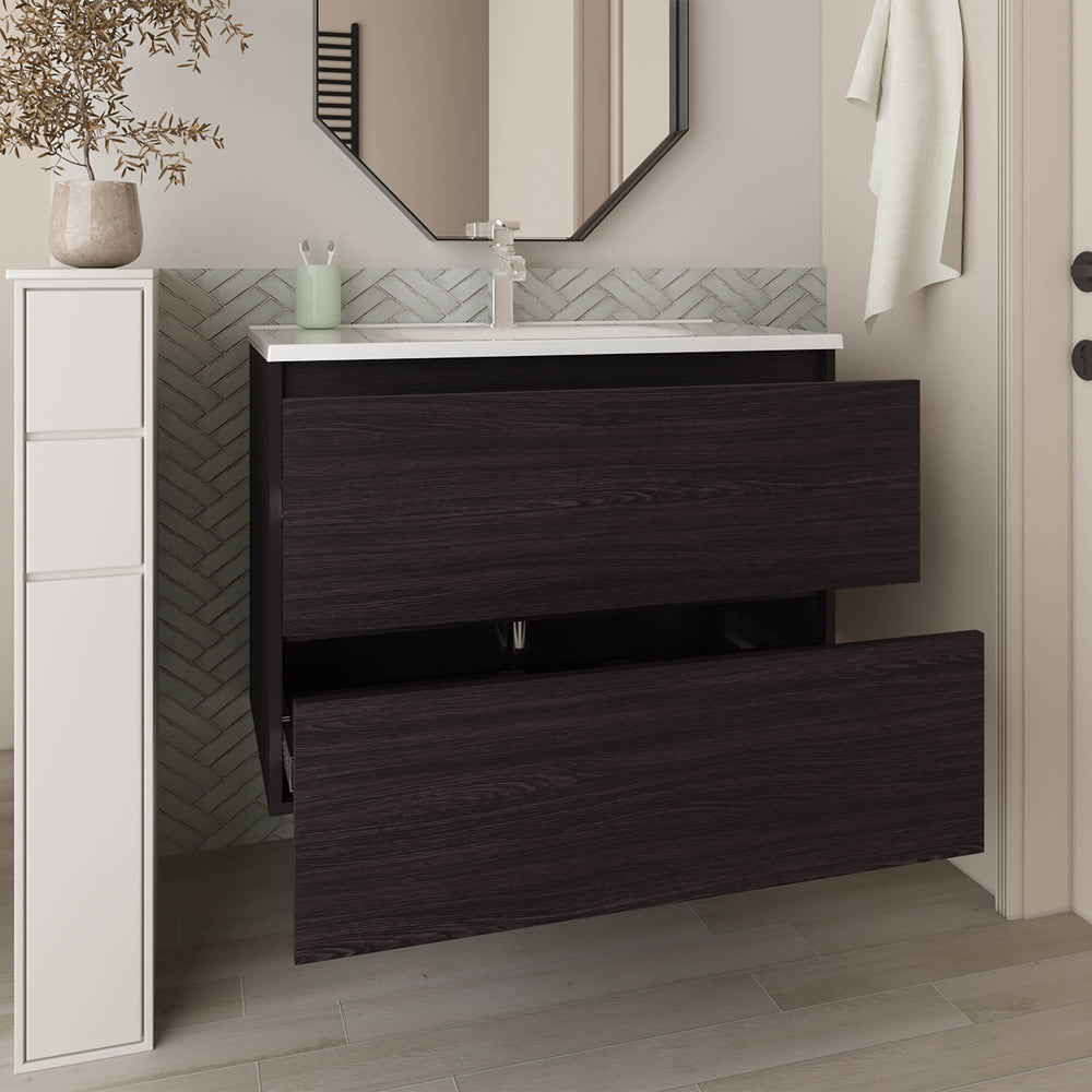 32-Inch Depew Bathroom Vanity with Sink with 2-Drawer – Compact Bathroom Vanity