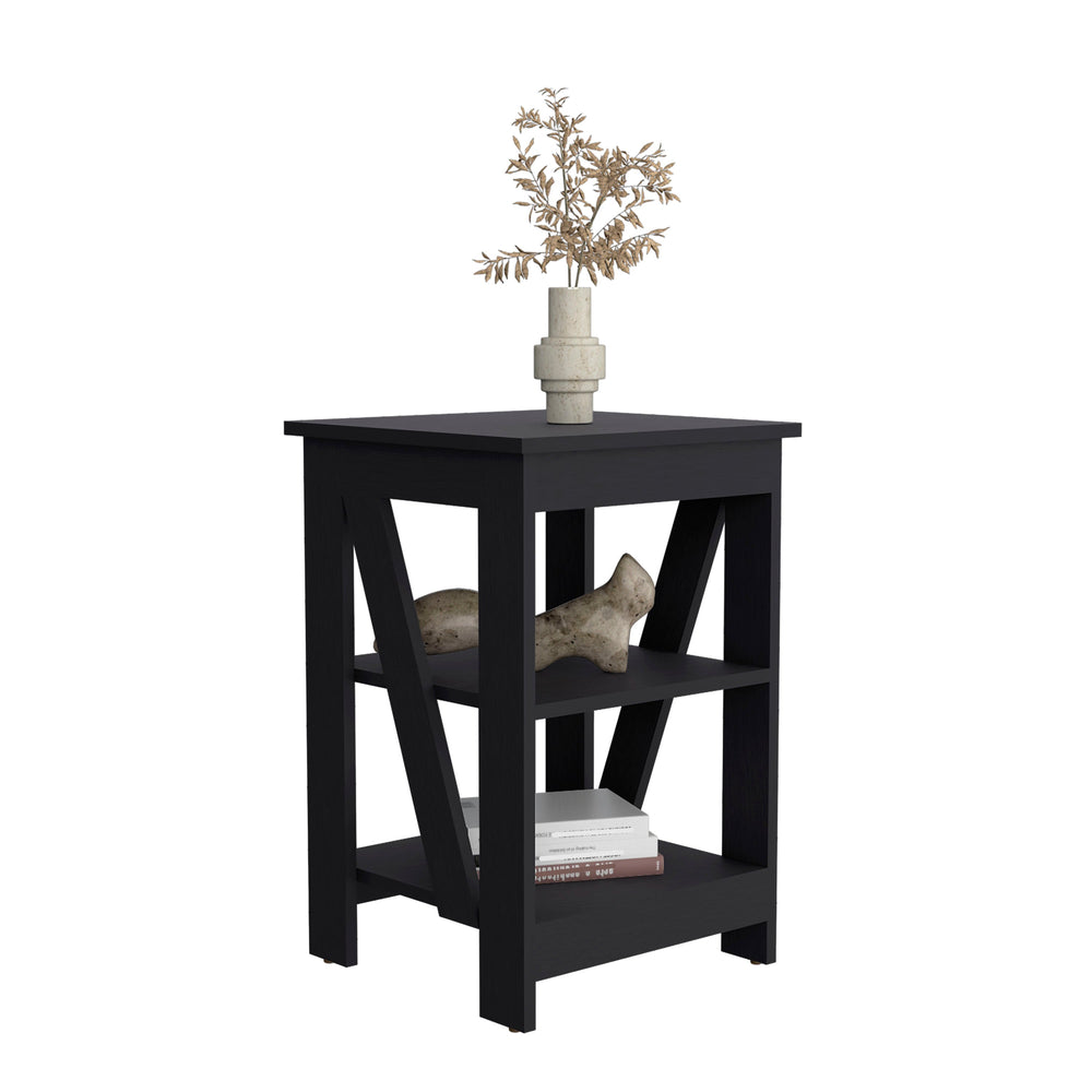 16-Inch Taylor 3-Tier End Table/Nightstand Nightstand – Versatile Placement
