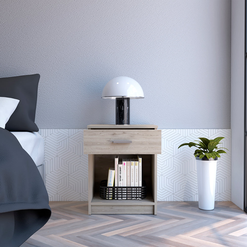 17-Inch Beryl Nightstand with 1-Drawer – Functional Nightstand