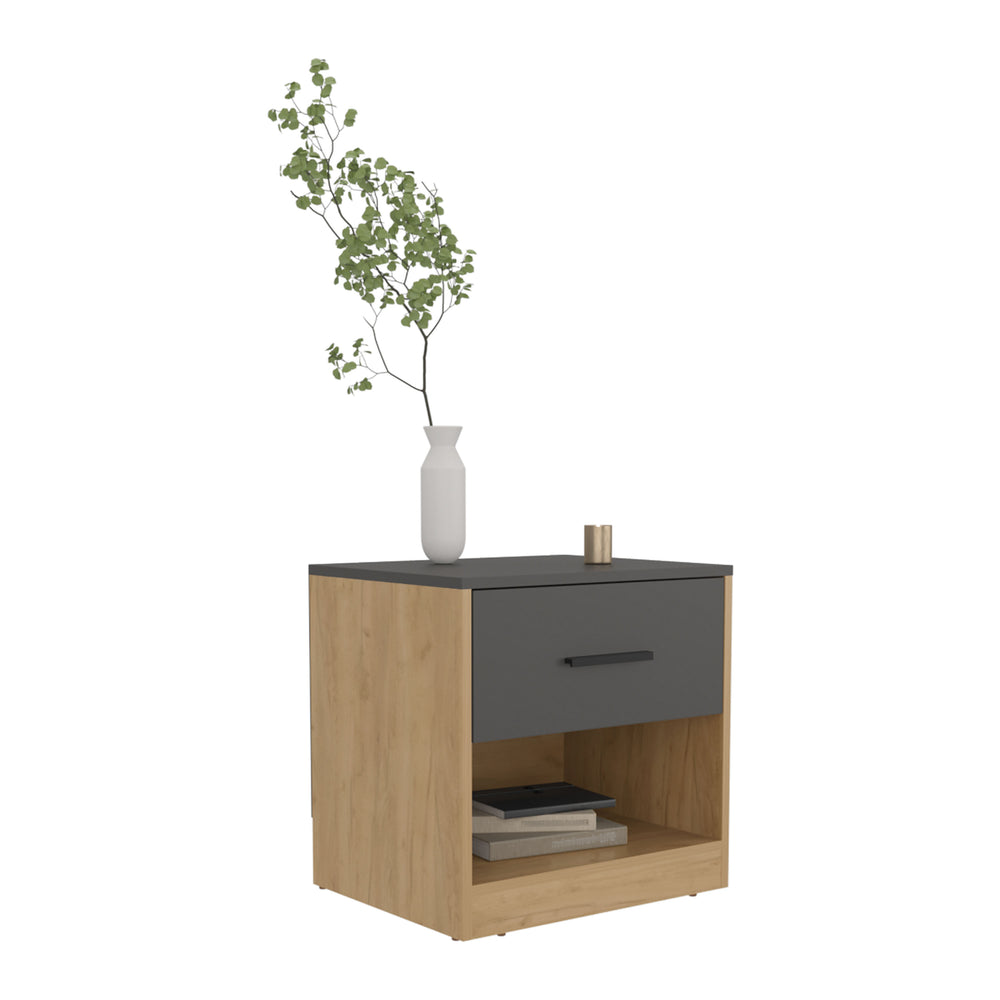 20-Inch Palmyra Nightstand with Single Door – Concealed Drawer Storage
