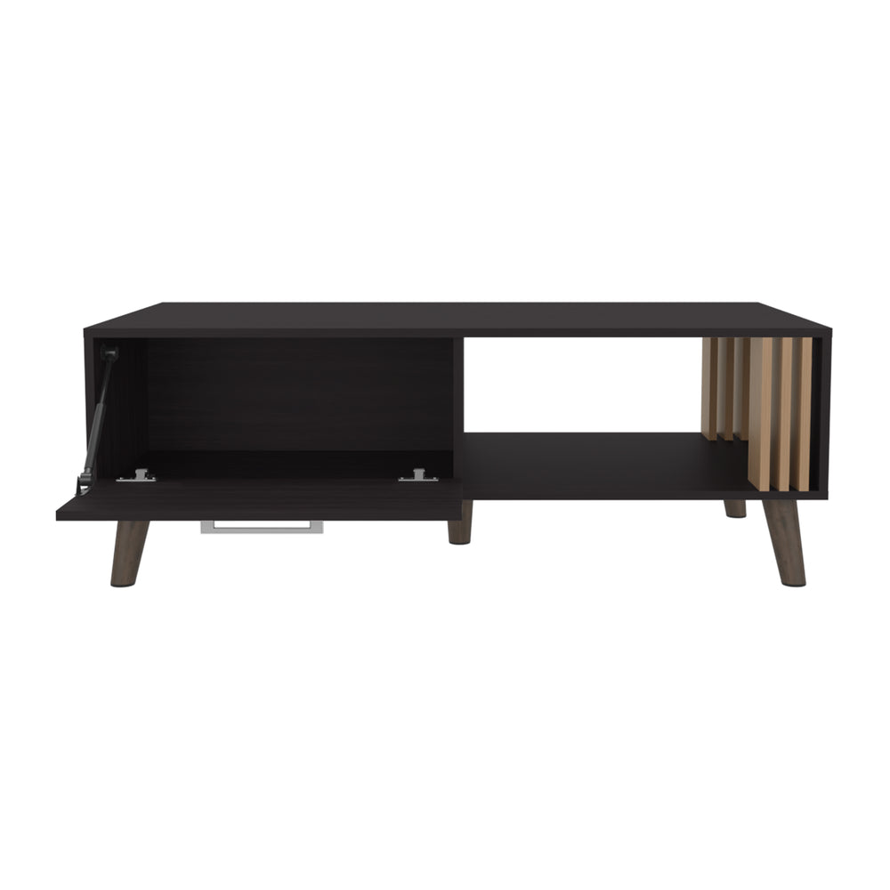 47-Inch Lenoir Coffee Table with Single Door – Angled Leg Design