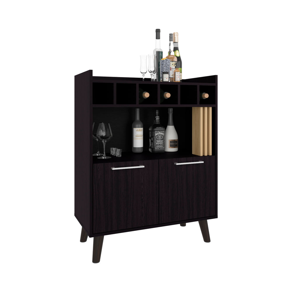 31-Inch Ayr Bar Cabinet with Double Door – Wine Storage Slots