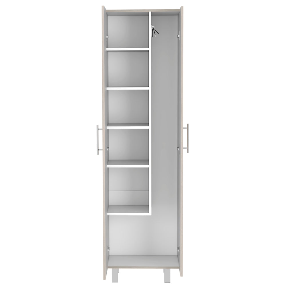 Bacoa Cleaning Storage Cabinet with 5 Open Shelves – Raised Leg Base