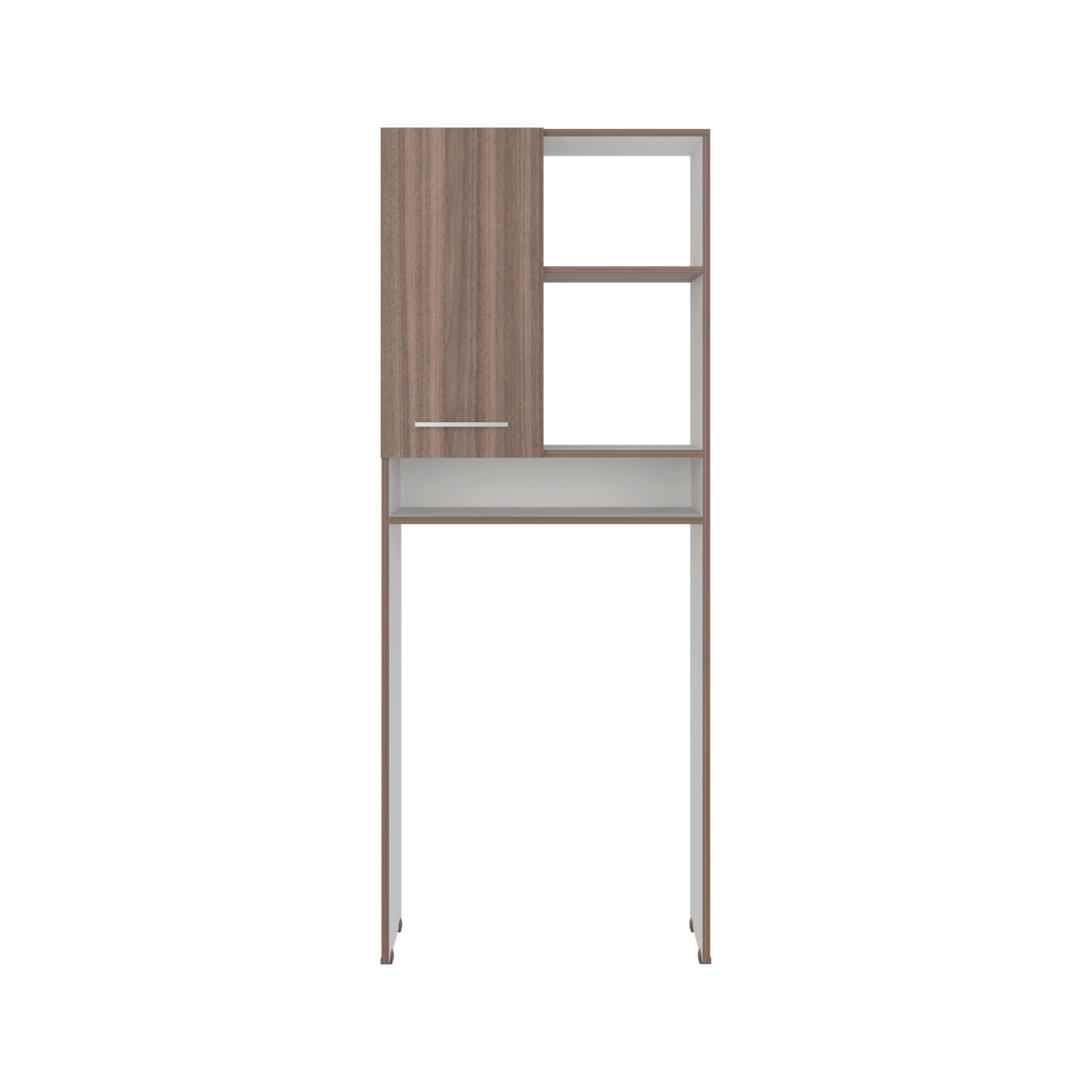 OAB 14708 - Over-the-toilet cabinet with 1 door, front view, closed, white background