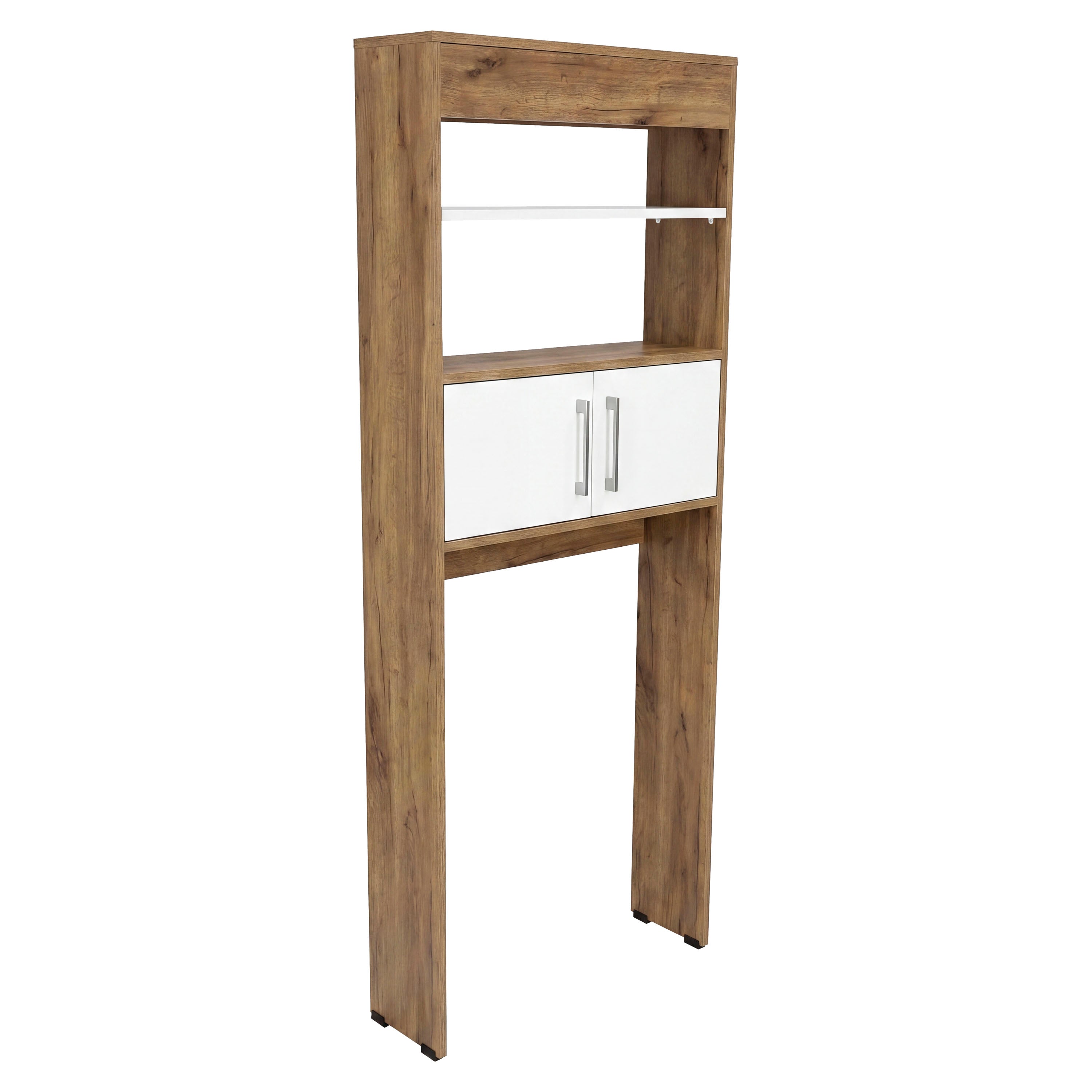OFB 14701 - Over-the-toilet cabinet, angled view, closed, white background