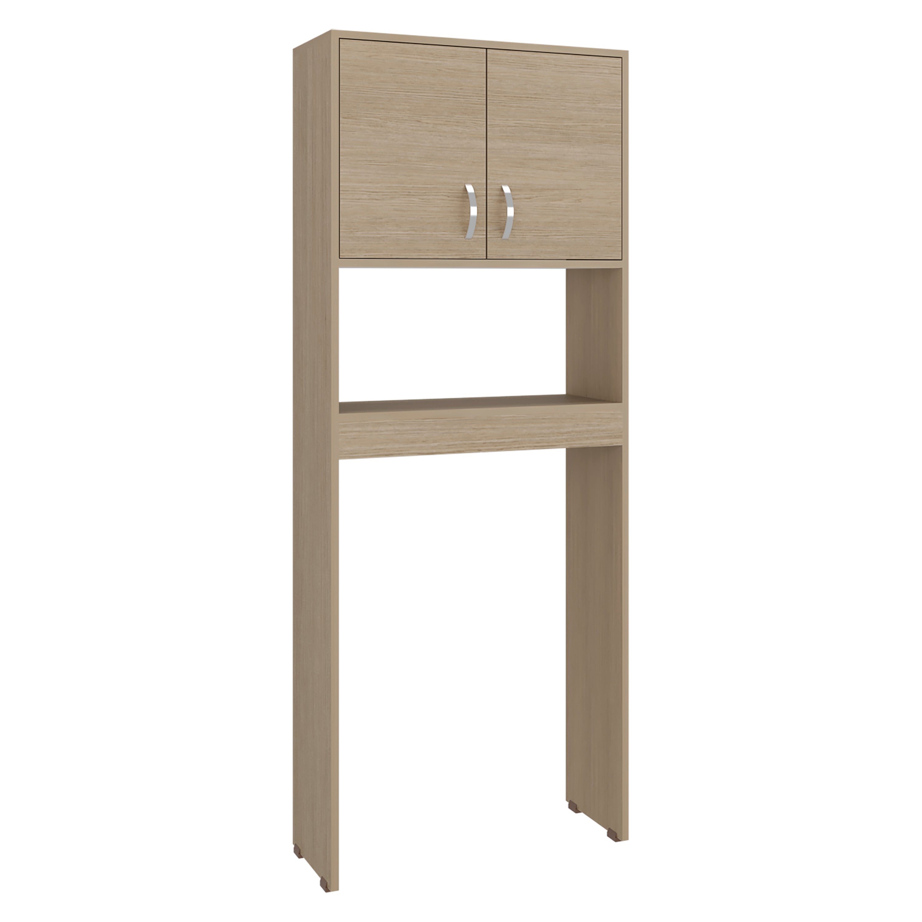 OLC 14697 - Over-the-toilet cabinet, angled view, closed, white background