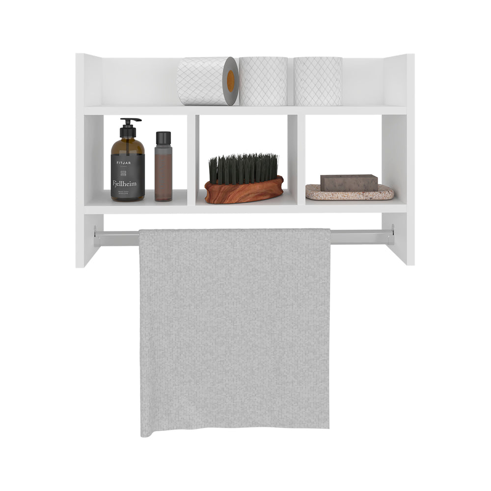 25-Inch Dell Floating Wall Shelves with 2 Open Shelves – Wall-Mounted Design