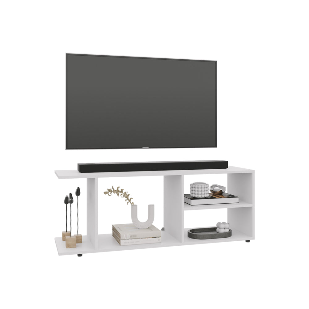 47-Inch Sudley Entertainment Center with 4 Open Shelves – Open Media Shelving