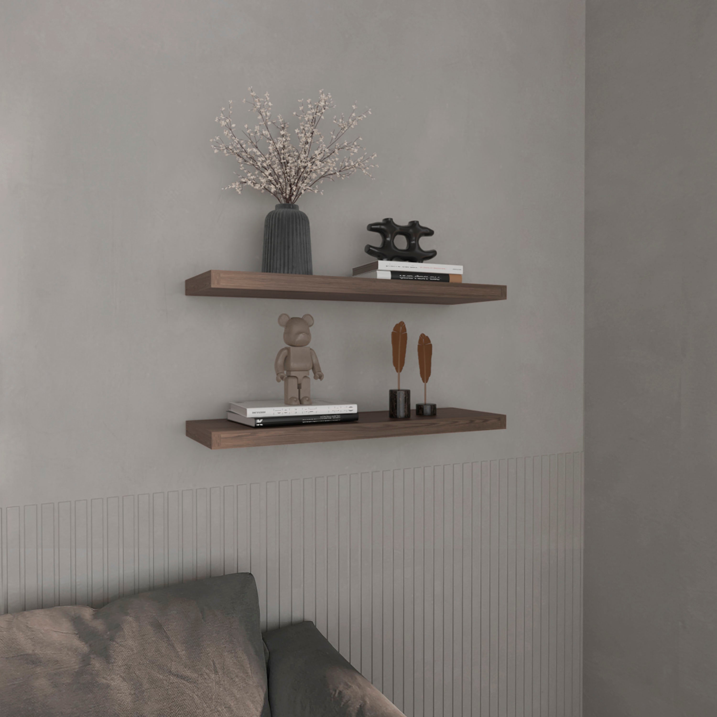 Belville Floating Shelves, 2 Shelves, 1.50" H