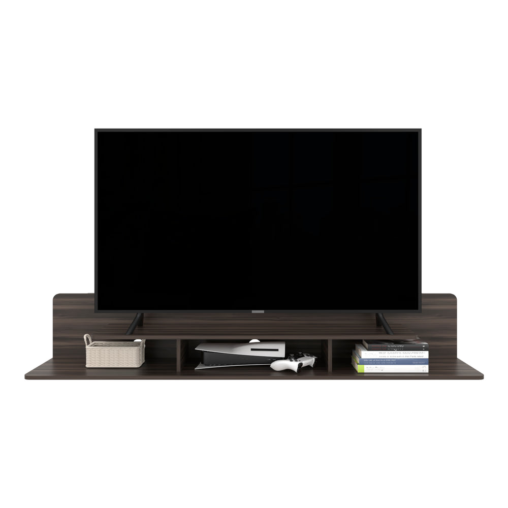 71-Inch Eudora TV Stand with 2 Open Shelves – Durable Construction