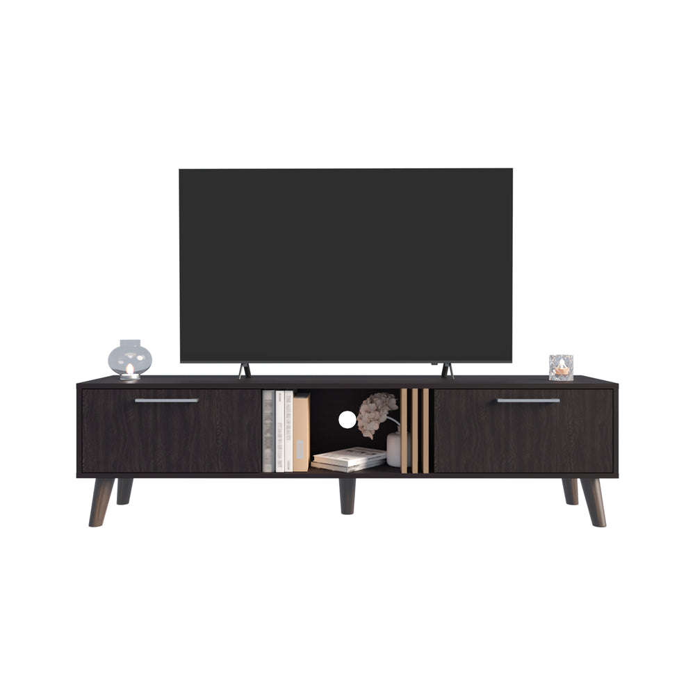 63-Inch Lankin TV Stand with Double Door – Reliable Support
